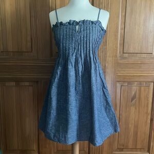 Madewell Pintuck Denim Sundress